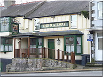 SH4575 : The Railway on the High Street, Llangefni by Meirion
