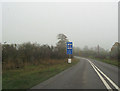 A488 approaching Lydham