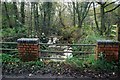 A Bridge and Stream in the Valley near Wooliscroft