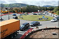 Slow-moving traffic on the A468, Caerphilly