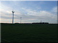 Farmland and wind turbines, Haswell Moor