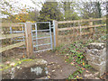 Kissing gate on footpath to Chetwynd Park