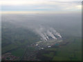 East Leake gypsum works from the air