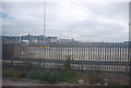 Fence between the railway and the marina