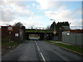 The rail bridge on Kilnhurst Road