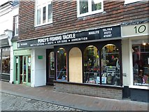 TQ4210 : Cliffe High Street- Percy's Fishing Tackle by Basher Eyre