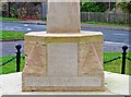 Cassington War Memorial (4) - inscriptions, The Green, Cassington