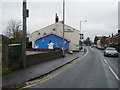 The Windmill, Eccleston, with Christmas mural