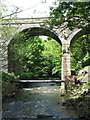 Railway viaduct over River Sett New Mills