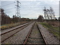 SK4473 : Disused  railway line, Poolsbrook by Peter Barr