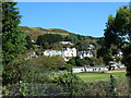 Houses on the hillside near Aberdovey station