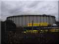 Gas-holder near Penarth Moors