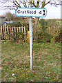 TM2773 : Cratfield Roadsign by Geographer