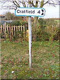 TM2773 : Cratfield Roadsign by Geographer