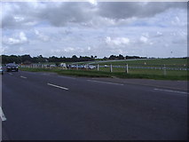 TQ2258 : Epsom racecourse from Tattenham Corner Road by David Howard