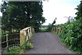 Footbridge at the end of Bower Lane