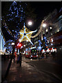 TQ2881 : Christmas Lights, Oxford Street, London W1 by Christine Matthews