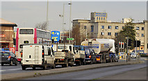 J3475 : Dock Street traffic lights, Belfast by Albert Bridge