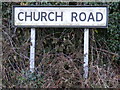 Church Road sign