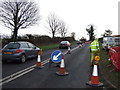 Roadworks on Whittaker Hill (A168)