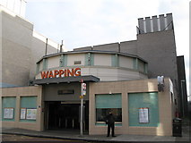 TQ3580 : Wapping Overground Station entrance, Wapping High Street, E1 by Mike Quinn