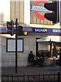 Pedestrian crossing outside Balham Underground station