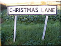 TM2980 : Christmas Lane sign by Geographer