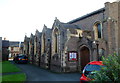 Eastern side of Grade II listed Church of the Holy Trinity, Abergavenny