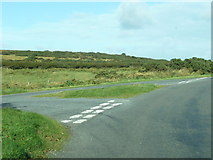 NX0353 : A junction on the B7042 looking towards Knockarod by Ann Cook