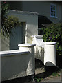 Gate pillars and flank walls, Strand House