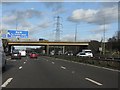 M42 motorway between the A452 bridges