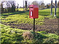 White Post Corner Postbox