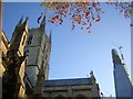 TQ3280 : Southwark Cathedral and the Shard by Christopher Hilton