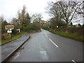 Entering Malpas on the B5395