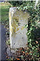 Filled benchmark on boundary stone, Faringdon Road