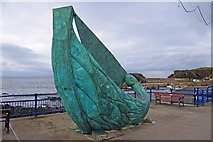 C8138 : The Fishing Boat sculpture (2), Harbour Road, Portstewart by P L Chadwick