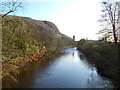 ST1283 : River Taff downstream from a footbridge, Taffs Well by Jaggery