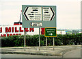 Road sign, Larne harbour