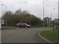 Roundabout scene on the Nantwich bypass