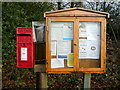 SO6002 : Aylburton Common notice board and post box by Jonathan Billinger