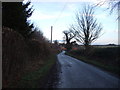 Lane heading east towards Askham Richard