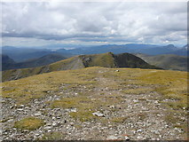 NH0844 : The ridge west from the summit of Sgurr a' Chaorachain by Colin Park