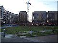 View of the Gherkin from Wennington Green