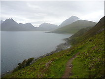 NG5114 : On the coastal path north of Elgol by Colin Park