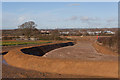 Drainage and road on West of Waterlooville housing development site