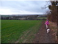 Footpath on the field edge near Charlbury