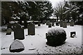 Hilltop graveyard near Cefn