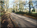 Water Lane north towards Enton Hall