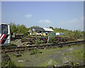 The yard and signal box at Swansea Vale Railway