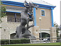 Statue outside the court